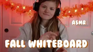ASMR FALL WHITEBOARD WRITING 🍁🍂