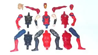 AVENGERS ASSEMBLE TOYS, Captain thor vs Red-spiderman vs Iron-man 