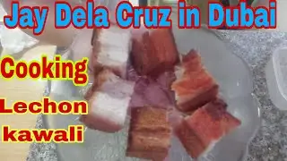 Cooking Lechon Kawali #lechon #dubai @jaydelacruzindubai