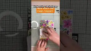 Embossing techniques using an embossing folder #papercrafting #embossing @cardmakinginspiration
