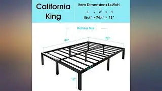 45MinST 3600lbs Heavy Duty Reinforced Platform, 18 Inch Tall Mattress Foundation, review