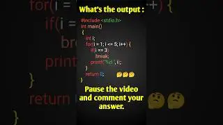 Can You Predict This Loop Output? | C Quiz #shorts #coding