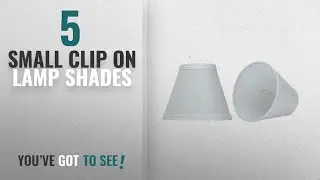 Top 10 Small Clip On Lamp Shades [2018 ]: Aspen Creative 32107-2 Small Hardback Empire Shape