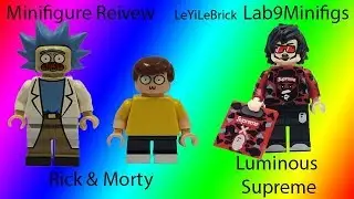 Custom Lego Minifigure Review: Lab9Minifigs LeYiLeBrick Rick & Morty and Luminous Supreme