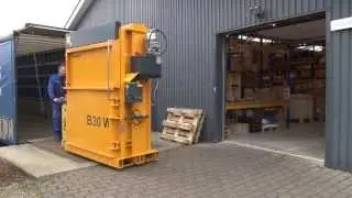 Bramidan Baler B6030 fits through an 8 foot dock door
