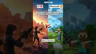 Free Fire vs Minecraft Challenge 😱 | Who Is The Best? 🎮🔥 | FF vs Minecraft