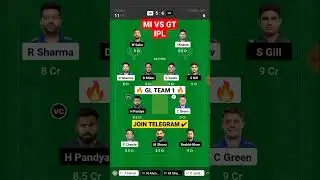 MI vs GT Dream11 Prediction | MI vs GT Dream11 Team | gt vs mi IPL 2023 #shortsviral #shorts #ipl