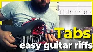 5 Greatest Easy Guitar Riffs | With Tabs (beginner)