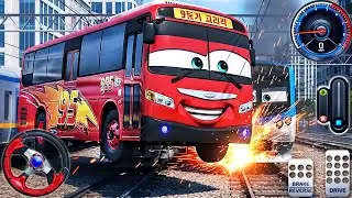Lightning Bus McQueen 3D Driving Class - Real Driving City Car Simulator - Android GamePlay #45
