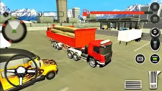 US Cargo truck TrailerDriving transport delivery simlutor 3d andorid game play