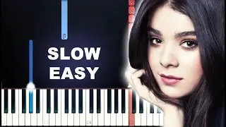 Hailee Steinfeld - Wrong Direction (SLOW EASY PIANO TUTORIAL)
