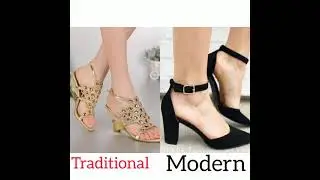 traditional vs modern dress, heels press, hair etc.. by shreya sharan ❤