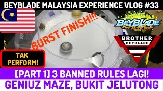 [PART 1] TAK PERFORM! 3 Banned Rules Lagi Di GENIUZ MAZE | Beyblade Malaysia Experience Vlog #33