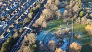 Canons Park, London &bull; Winter Drone Footage