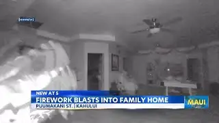Maui police investigate Kahului home damaged by fireworks on New Year's Eve