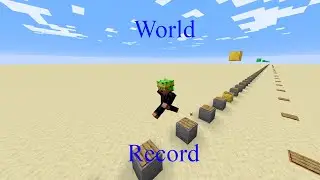 Most Consecutive 2 Block Jumps in Minecraft - (no longer world record)