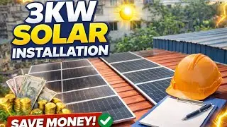 &ldquo;3KW solar panel installation &ndash; real site work, real process.&rdquo;