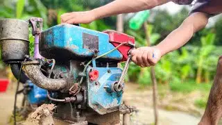 #best machine start challenge #selo #chalo #salo #tiller #farming #waterpump #automobile