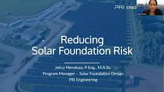 Webinar: Reducing Solar Foundation Risk