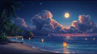 Lo-Fi Ambient Chillwave 🌊 Beach Glow | Relax, Study, Sleep (1 Hour)