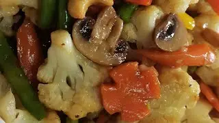 CHINESE STYLE MIX VEGETABLES SAUTE WITH CASHEW NUTS / HOW TO MAKE VEGETABLES SAUTE