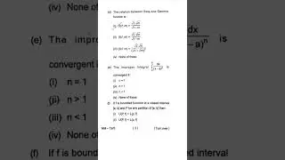 SKMU UG SEM-5 CORE-11 (Math Hons) 2019 Question paper #skmu #ugmaths #sem5