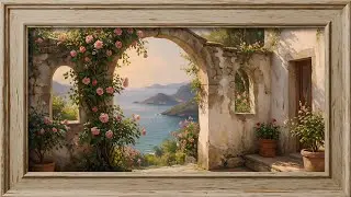 Mediterranean Rose Archway 🌹 4K Frame TV Art &ndash; 2 Hour No Music Screensaver