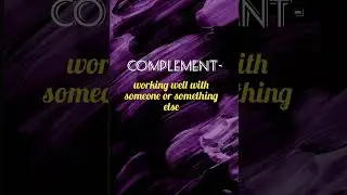 DIFFERENCE BETWEEN COMPLIMENT AND COMPLEMENT | #examples #difference  #homophones #confusing_words