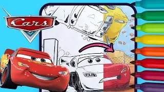 ⚡ How to Color Lightning McQueen | Full Process | Easy for Kids
