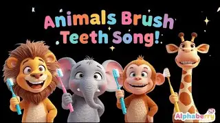 Animals Brush Teeth Song for Kids | Fun 3D Cartoon Brushing Video