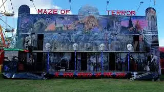 Maze Of Terror Walk Through Blackheath Common Funfair 2022 #funfair #ghosthouse #fairground #scary