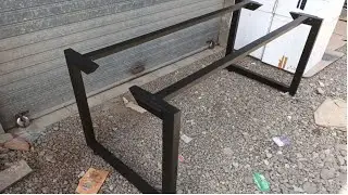 Metal legs Black Powder Coated(@fabrication 5 star)