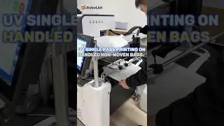 UV Single Pass Printing on Non Woven Fabric Bags with Handle