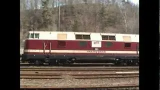 Frühlingserwachen im Sortmitztal: beide V180 der MEG im Einsatz im Holzverkehr!