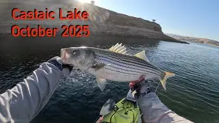 Afternoon Fishing in October  - Castaic Lake Kayak Bass Fishing