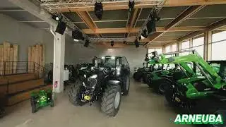 ARNEUBA Deutz-Fahr | FPV Rundflug durch unsere Ausstellungshalle