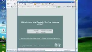 SDM CISCO Security Device manager in GNS3