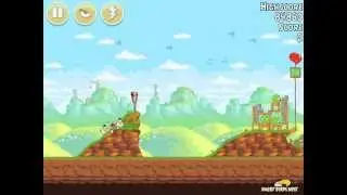 Angry Birds Red's Mighty Feathers 23-10 100% Feather Mighty Eagle Walkthrough