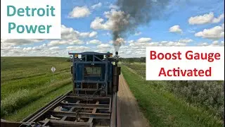 Detroit 8v92T boost gauge install and test drive #truck #automobile #farming #shifting