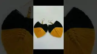 unique, comfortable & match with your outfit design this macrame earrings..!🌠❤ #macramejewelry #diy