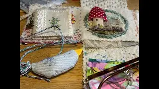 Pocket Treasure / Pocket Altar &ndash; Slow Stitching a Fabric Bird | Textile Art & Hand Embroidery