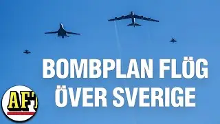 Amerikanska bombplan eskorteras &ouml;ver Stockholm