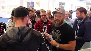 Sidney Hoffmann visiting RECARO Automotive Seating at the IAA 2017