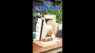 DIY Cable Roll from Wood #SHORT #tyonow #rollcable