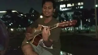 maddy playing guitar 🎸 with sing a song 🎵 #concentrix