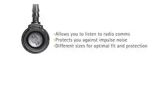 Impulse noise hearing protection with CommsAdapter for radio communications
