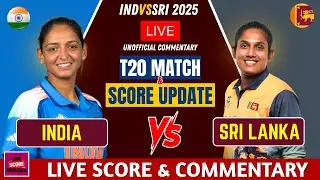 INDIA WOMEN vs SRI LANKA WOMEN 2nd T20 Match | Live score & commentary with Mustafa