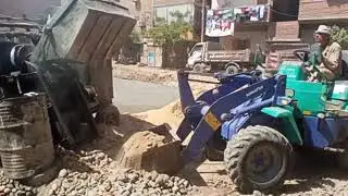 مسجد أبو مطر قرية بندف البر الثانى منيا القمح من أعمال صب الخرسانة العادية لأرضية المسجد ٢٠٢٣/٩/١٧
