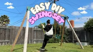 check out final results of swing set build!