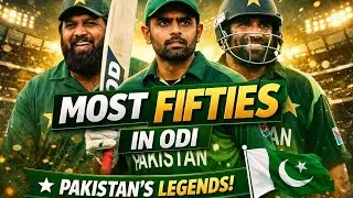 Top Pakistani Players with Most Fifties in ODI Cricket | Pakistan Records
